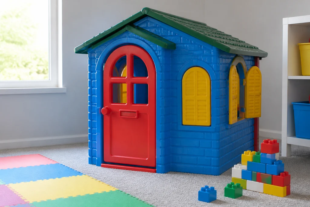Illustration representing Indoor playhouse — generated artwork, not a photograph